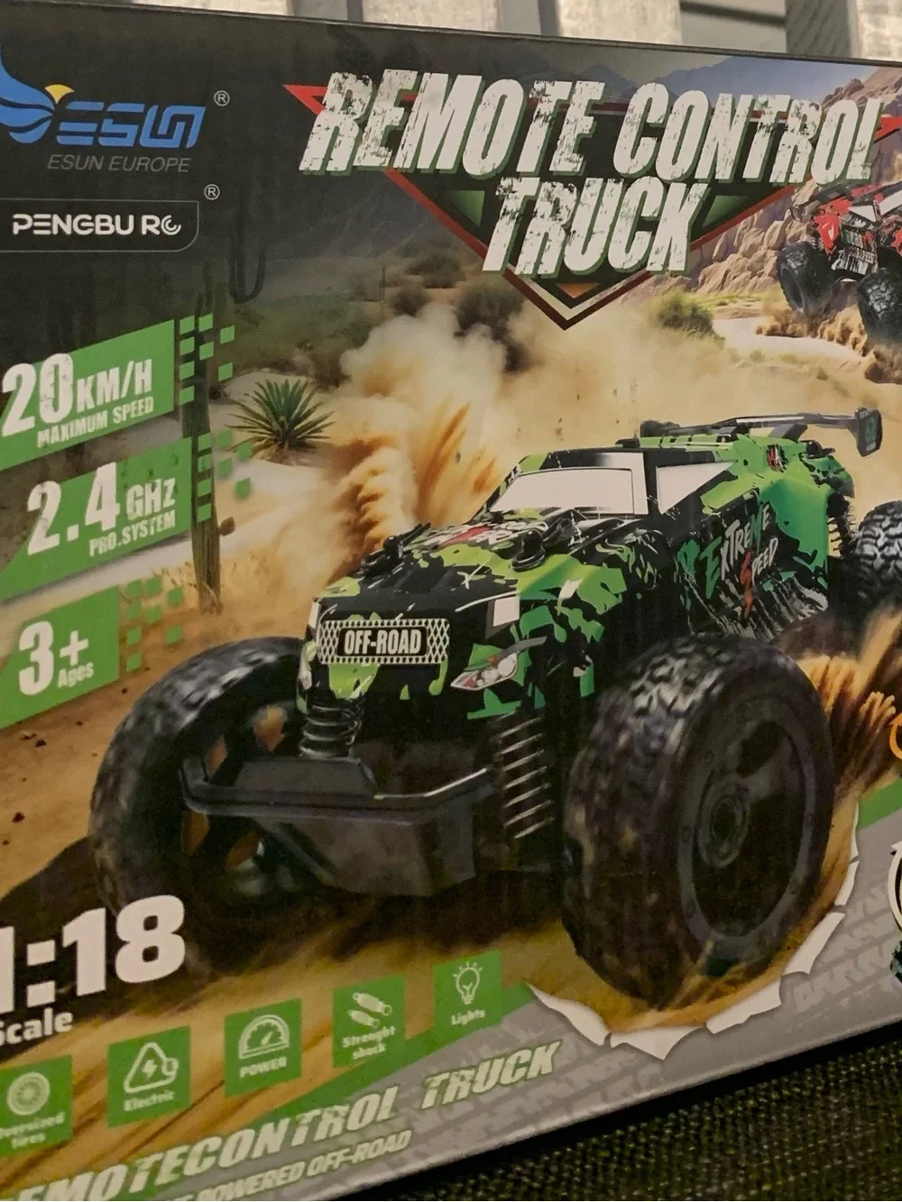 Remote Control Off-Road Truck - Green Camouflage